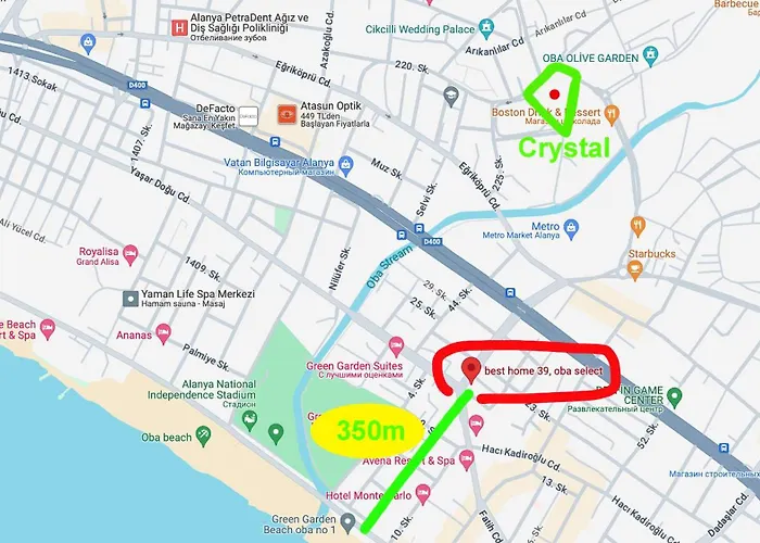 아파트 Sa Apartments! Lux 2Bd Duplex In Oba *